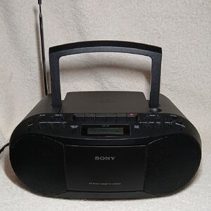 Sony Black Boombox with CD/Cassette Player and Radio #Boombox.